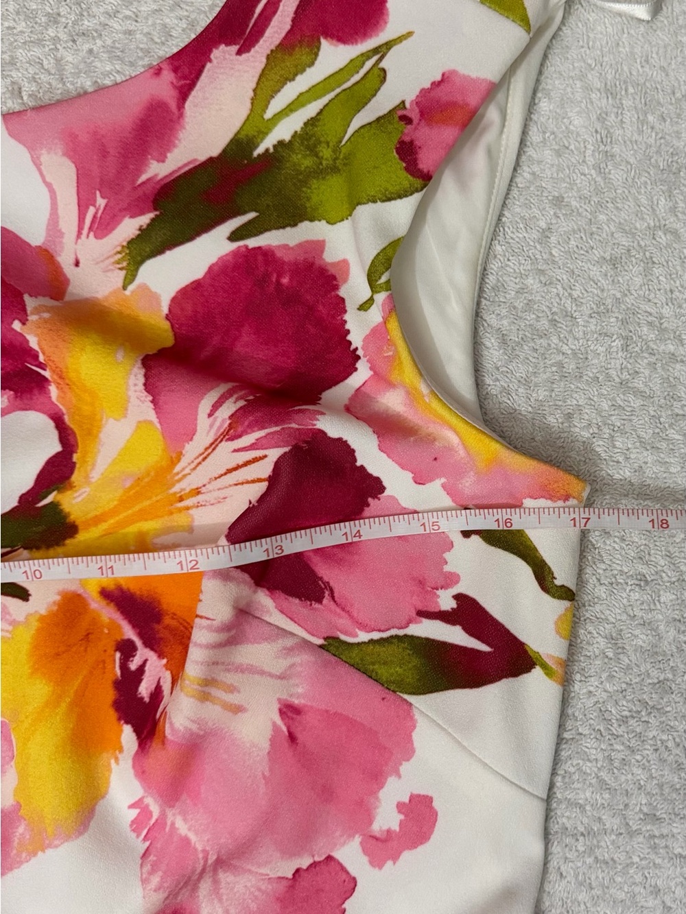 Eliza J Floral Midi Sheath Dress Boatneck Sleeveless Side Slit Brunch Cocktail - Picture 8 of 14